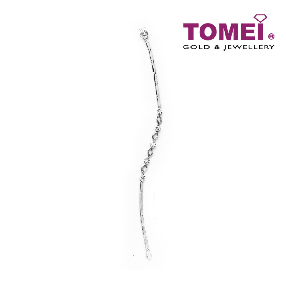 TOMEI Bracelet, Diamond White Gold 375 (B0633)