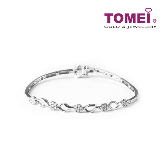 TOMEI Bracelet, Diamond White Gold 375 (B0633)