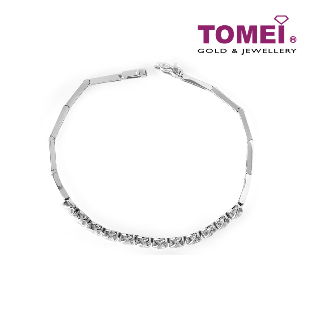 TOMEI Bracelet of Scintillescent Elegance, Diamond White Gold 750 (DM0008034)