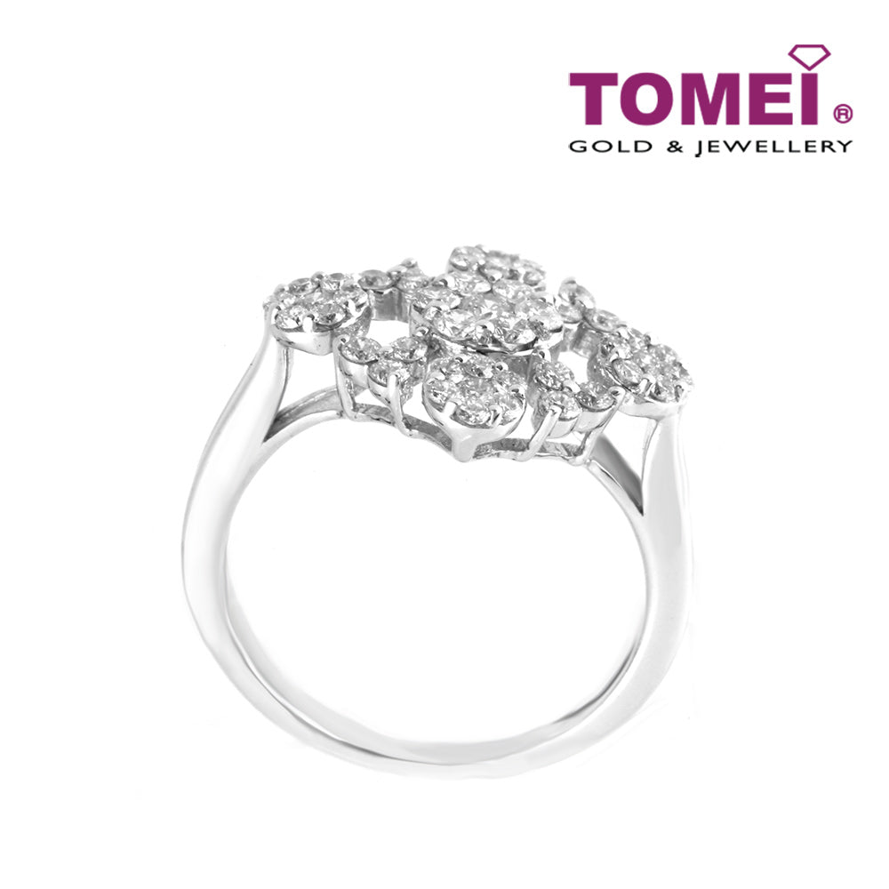 TOMEI Ring, Diamond White Gold 750 (DO0124702)