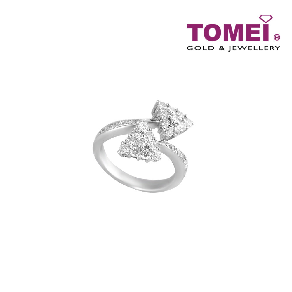 TOMEI Ring, Diamond White Gold 750