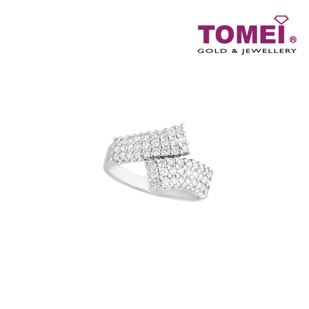 TOMEI Ring, Diamond White Gold 750 (R0348)