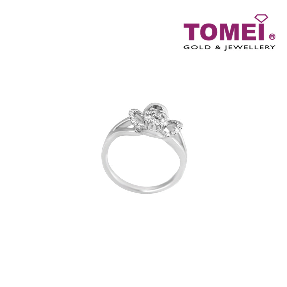 TOMEI Ring, Diamond White Gold 750 (R3645)