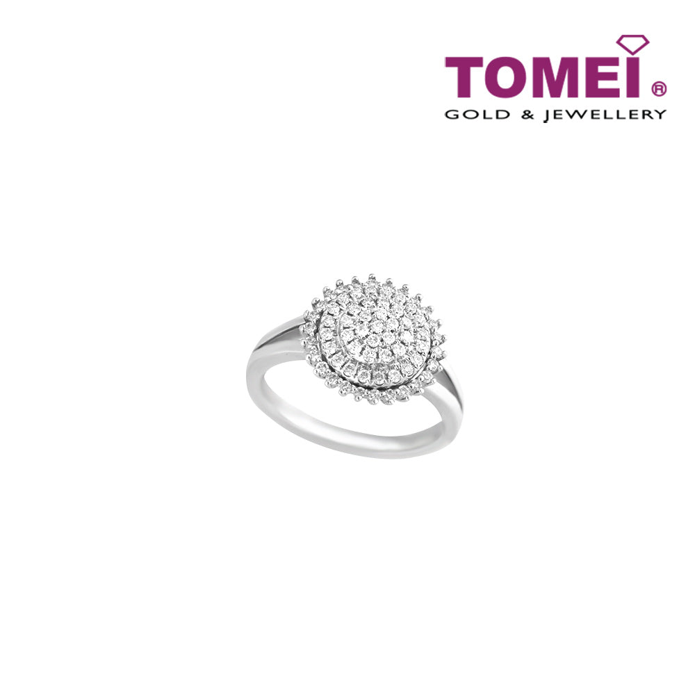 TOMEI Ring, Diamond White Gold 750 (R3767)