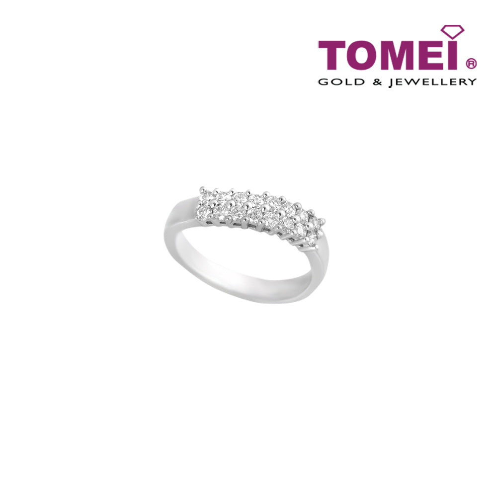TOMEI EB Evermore Diamond Ring, White Gold 750