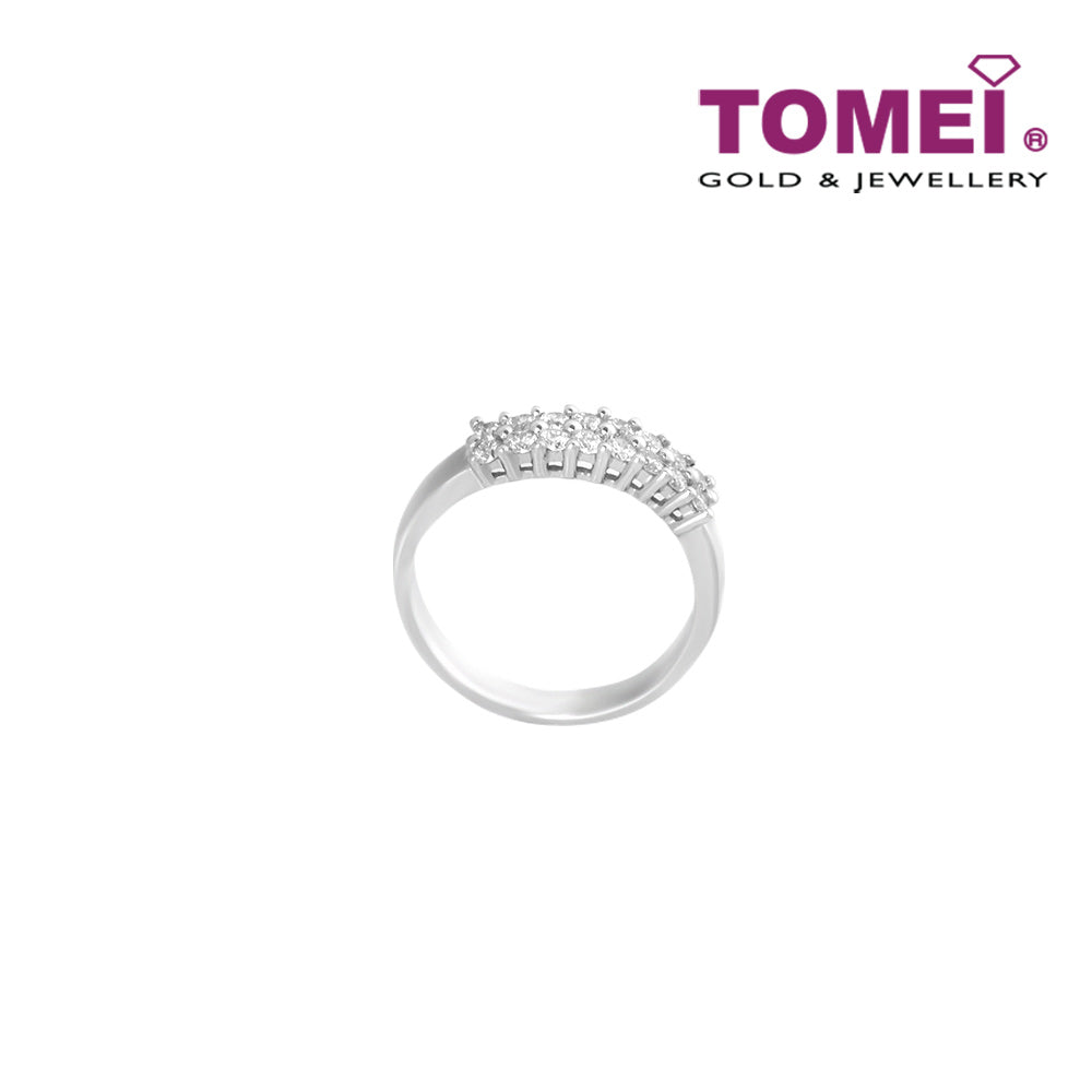 TOMEI EB Evermore Diamond Ring, White Gold 750