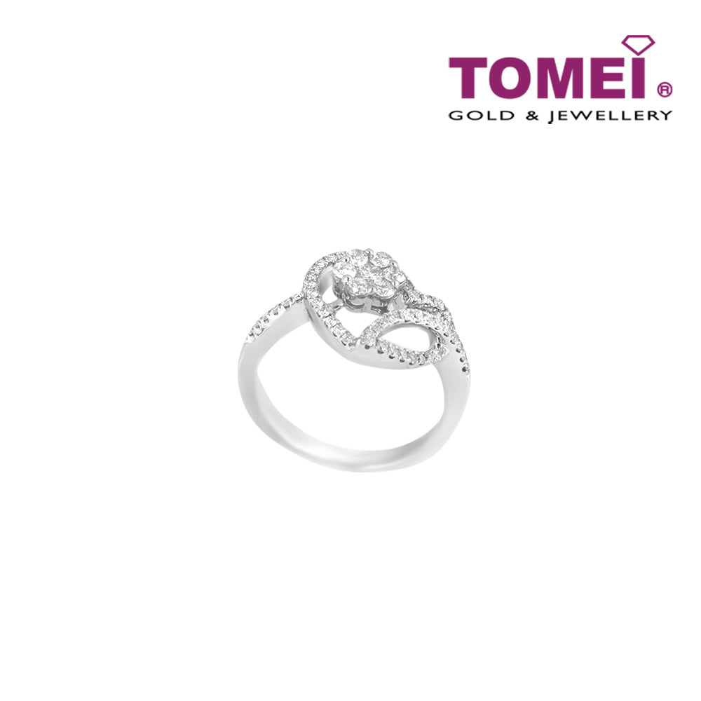 TOMEI Ring, Diamond White Gold 750 (R3975)