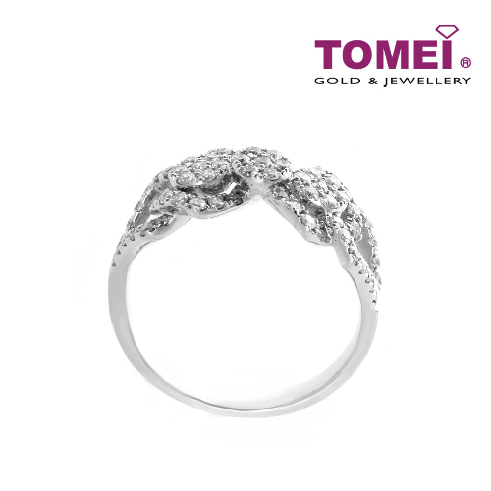 TOMEI Ring, Diamond White Gold 750 (R3980)