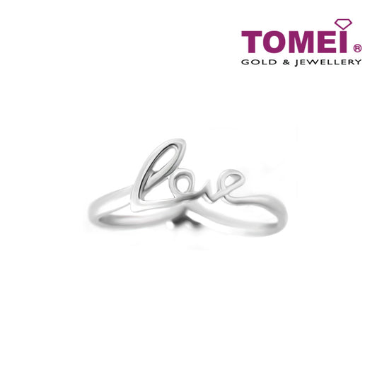 TOMEI Love Ring, Diamond White Gold 750 (LW948)