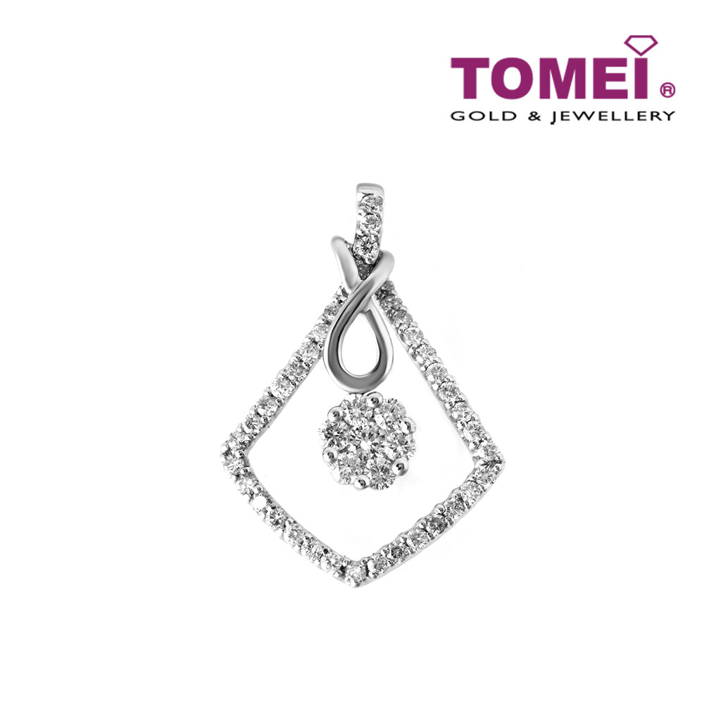 TOMEI Marquetry of Majestic Spellbound Pendant, Diamond White Gold 750 (DP44707-142736)