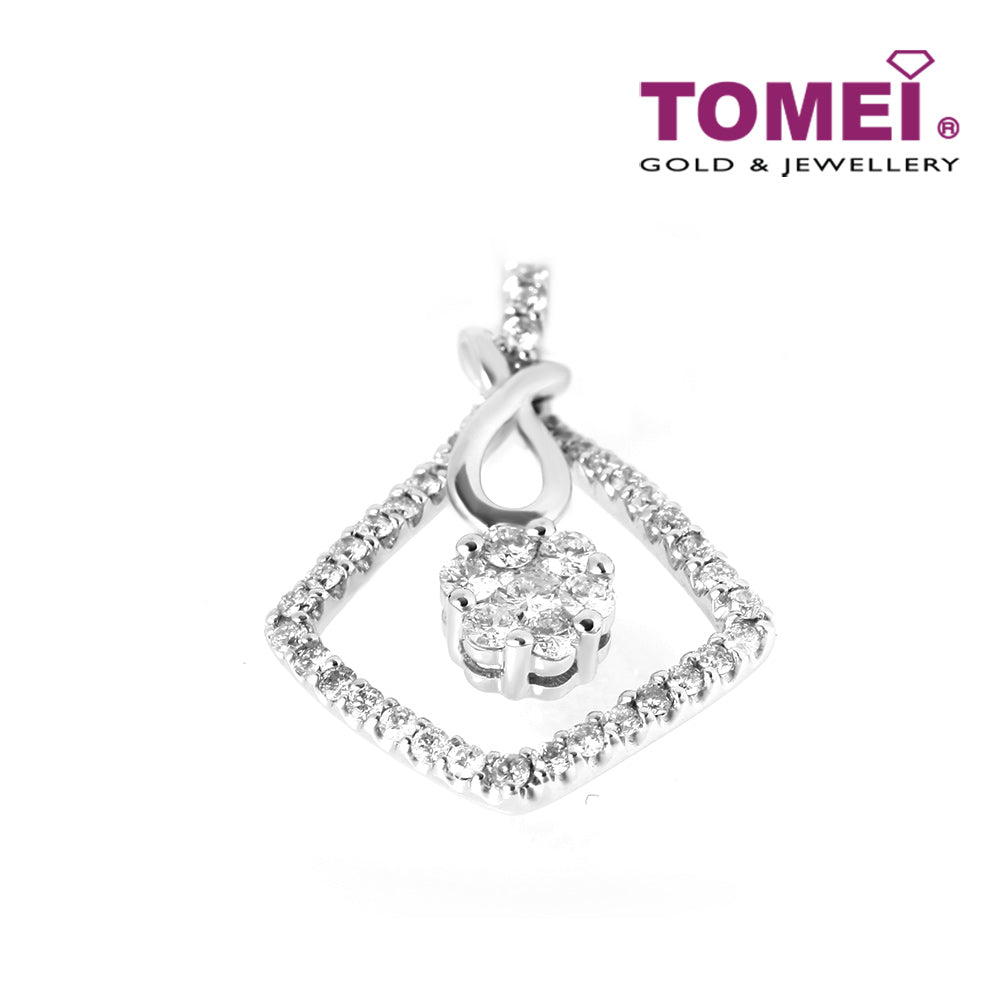 TOMEI Marquetry of Majestic Spellbound Pendant, Diamond White Gold 750 (DP44707-142736)