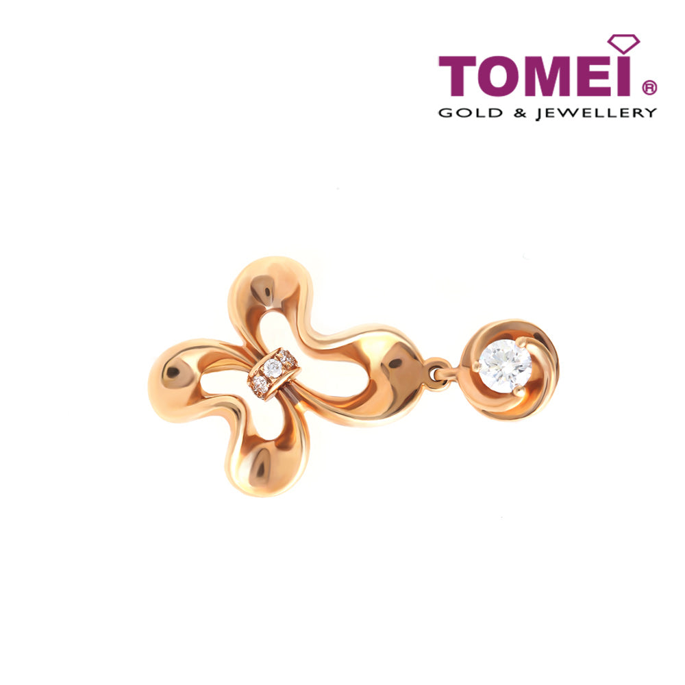 TOMEI Floriated Rutilant Pendant, Diamond Rose Gold 750 (LS-P09870)