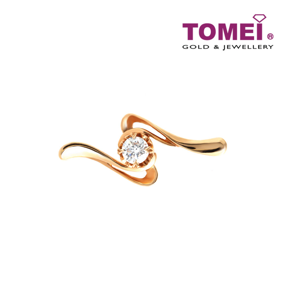 TOMEI Scintillant with Glamour Pendant, Diamond Rose Gold 750 (LS-P09222)