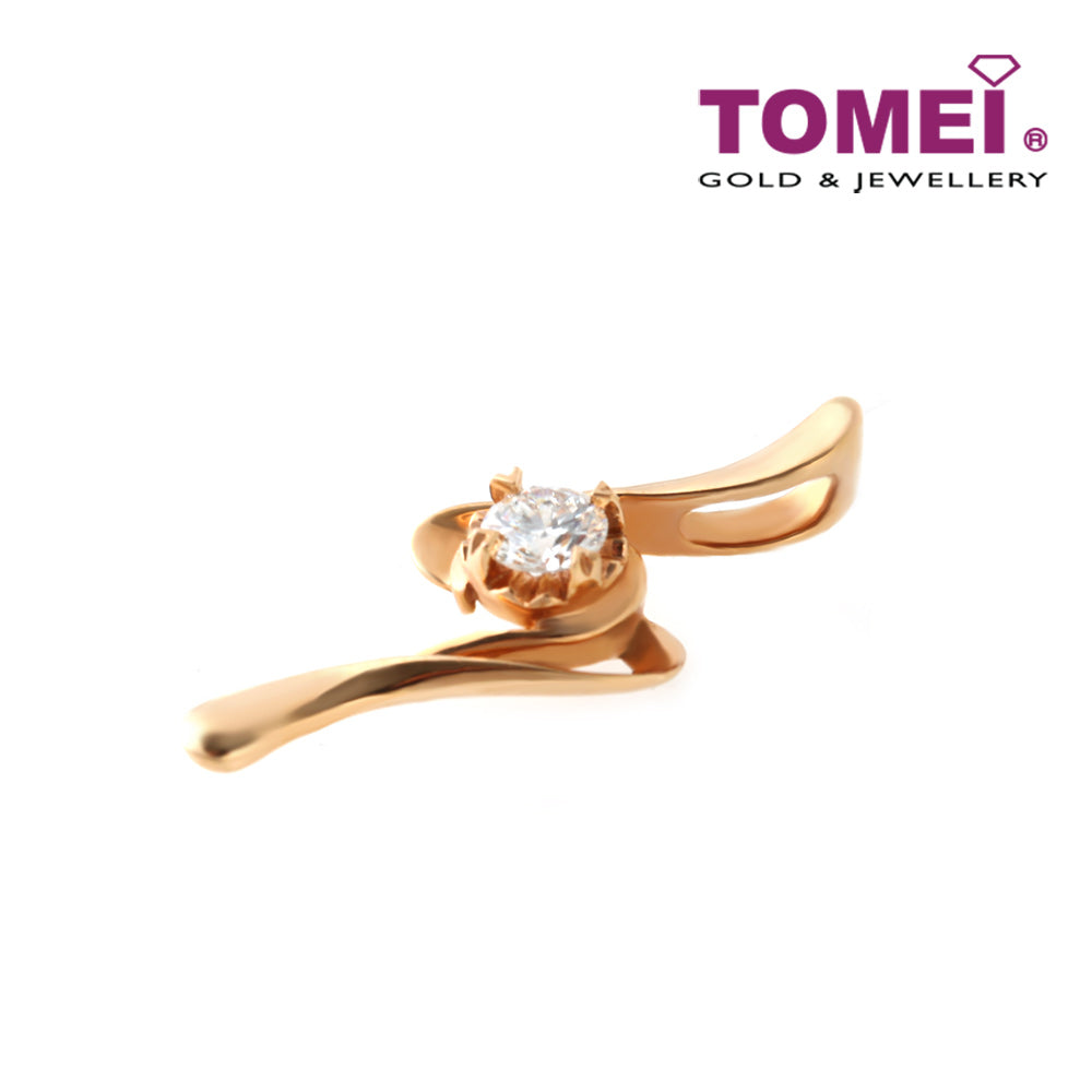 TOMEI Scintillant with Glamour Pendant, Diamond Rose Gold 750 (LS-P09222)