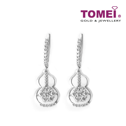 TOMEI Cornucopia of Glamorous Sparks Earrings, Diamond White Gold 750 (DQ0049114)