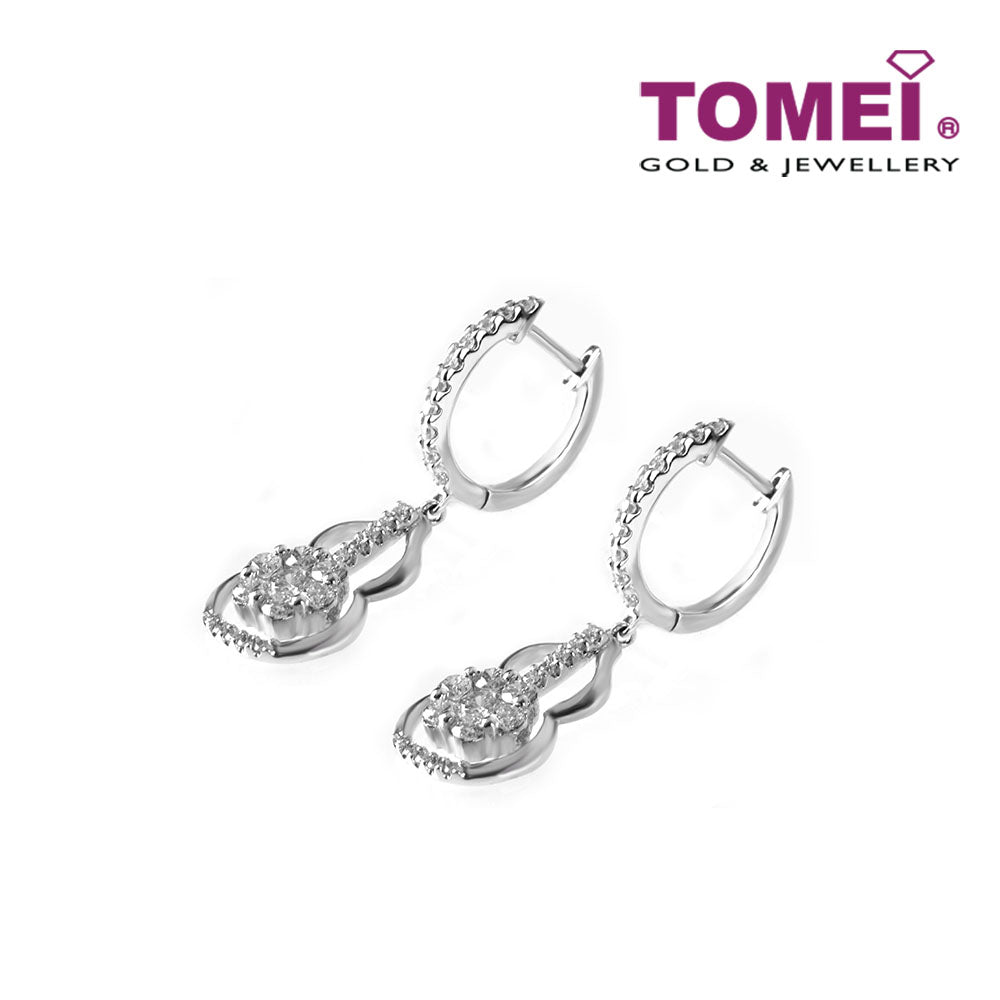 TOMEI Cornucopia of Glamorous Sparks Earrings, Diamond White Gold 750 (DQ0049114)