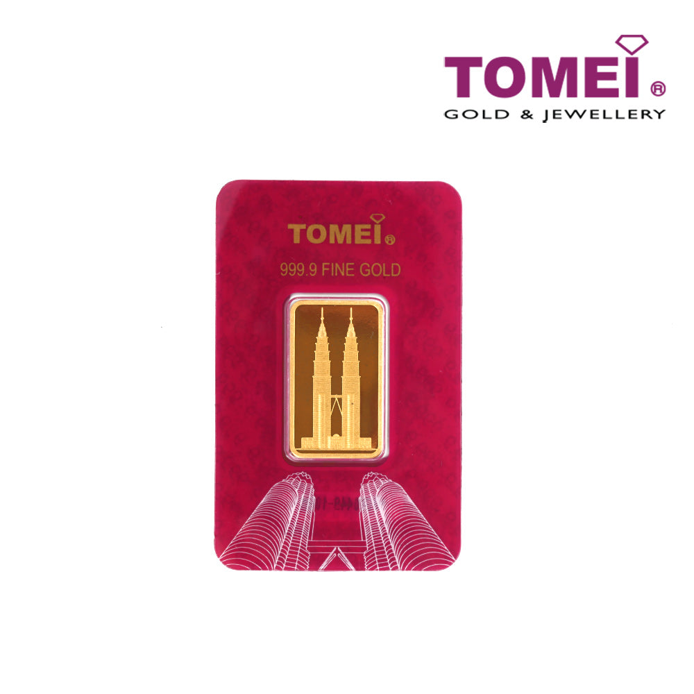 [Tomei Exclusive]KLCC Twin Towers Wafer | Fine Gold 9999 (TW-10G)
