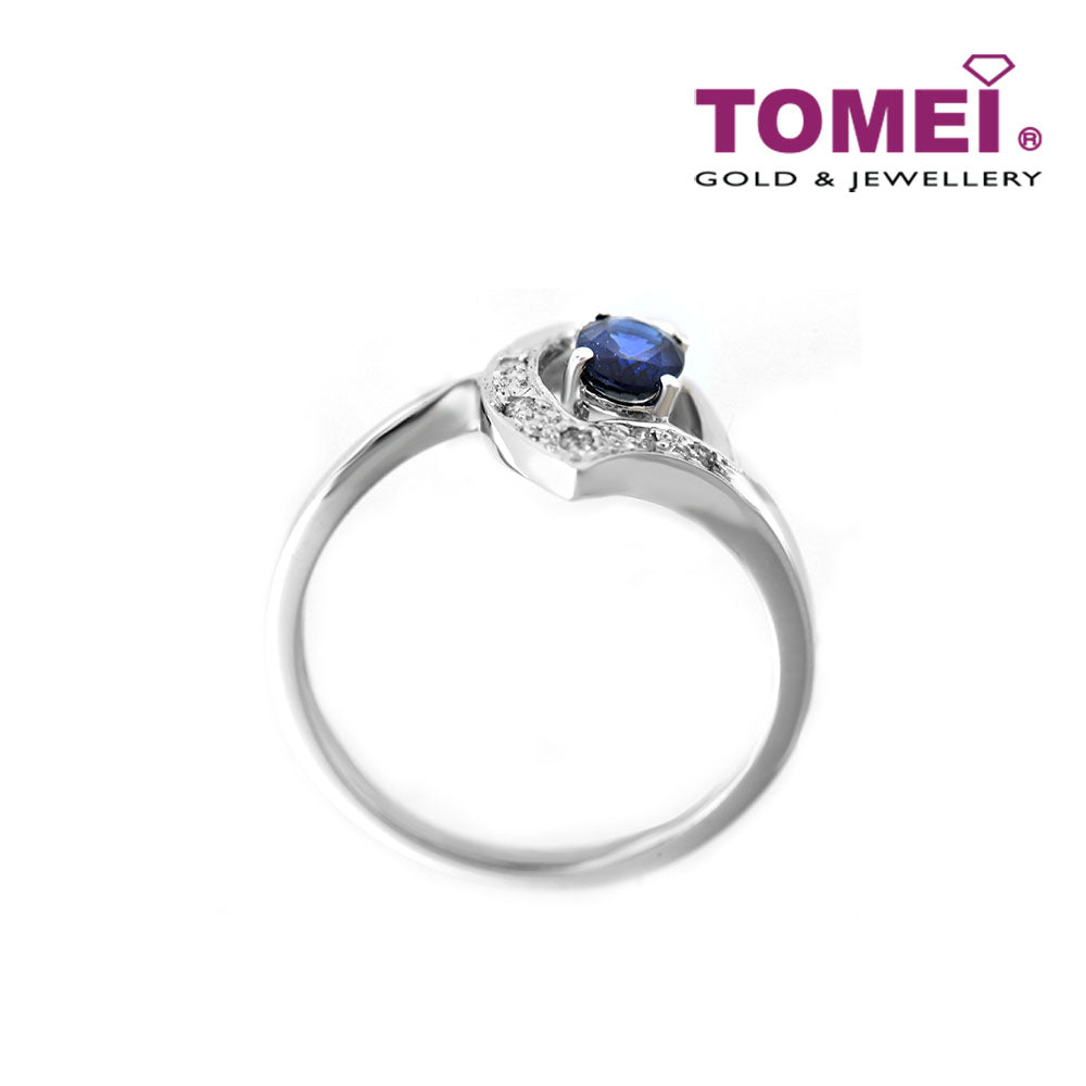 TOMEI Ring of Sapphiric Splendour, Sapphire White Gold 750 (R0647)
