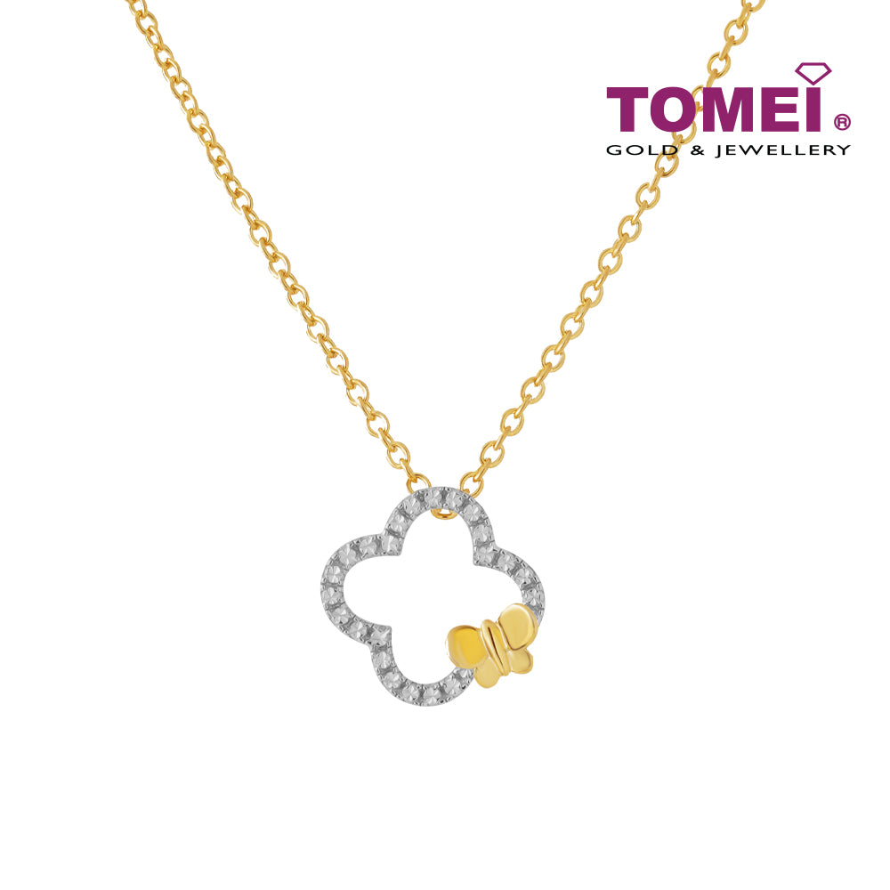 TOMEI Butterfly Pendant, Yellow Gold 916