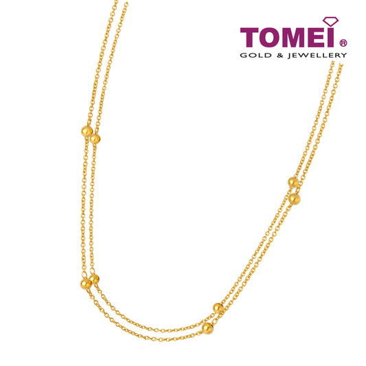 Double Strand Bead Necklace | Tomei Yellow Gold 916