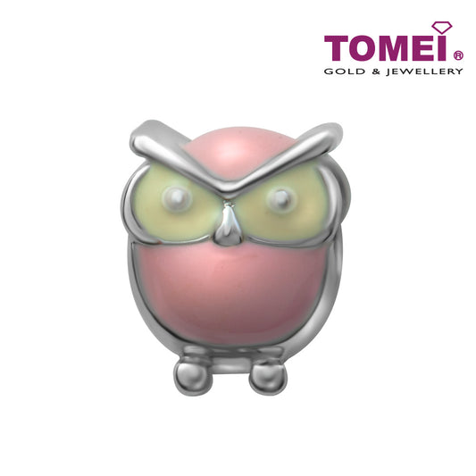 TOMEI Be OWLsome Charm White Gold 585