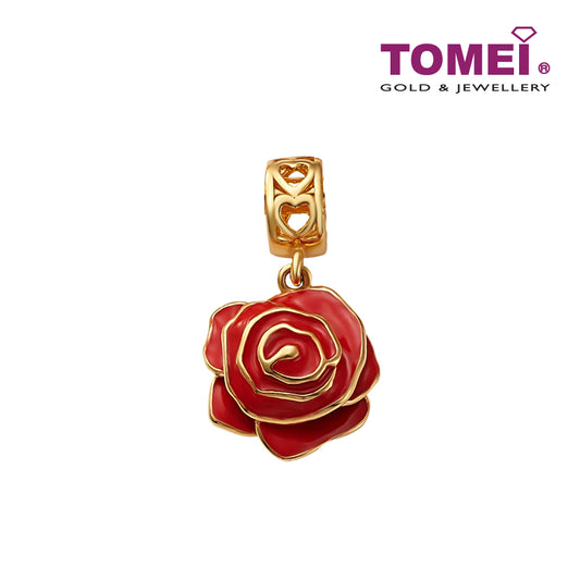 TOMEI [Online Exclusive]Si Bunga Ros Charm |  Yellow Gold 916