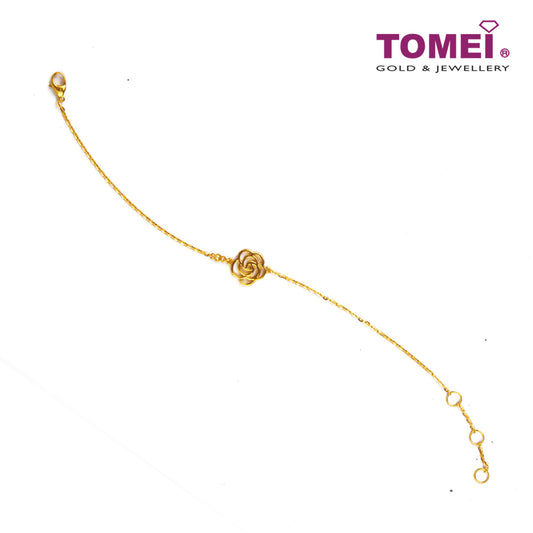 TOMEI [Online Exclusive] Bohemian Rose Bracelet, Yellow Gold 916