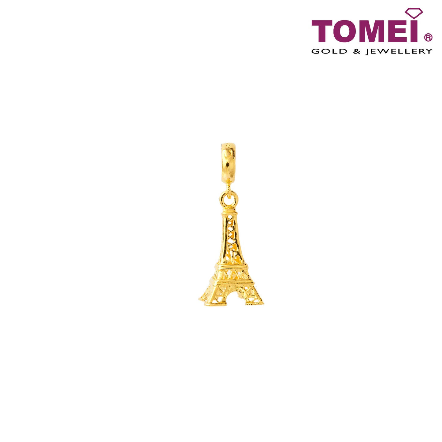 Love In Paris Charm, Yellow Gold 916 (TM-PT057-1C)