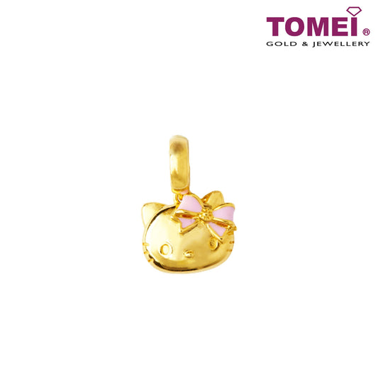 TOMEI x Hello Kitty with Pink Bow Charm, Yellow Gold 916 (HK-YG0579P-EC-2.17G)