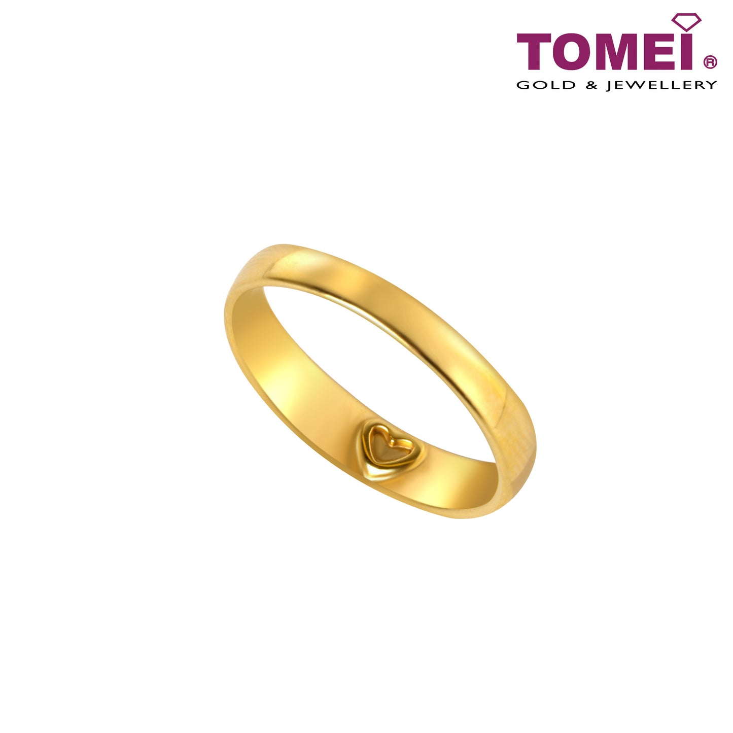 The Red Wedding Series Couple Rings | Tomei 916 (22K) Yellow Gold (XD-YG0241R-M-1C/XD-YG0242R-F-1C)