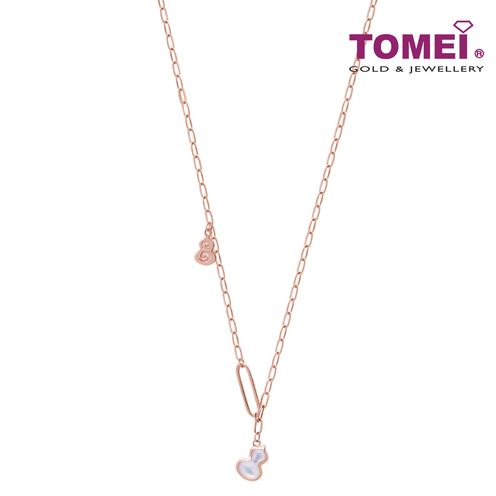 TOMEI Rouge Collection, Nacre Hulu Necklace Rose Gold 750