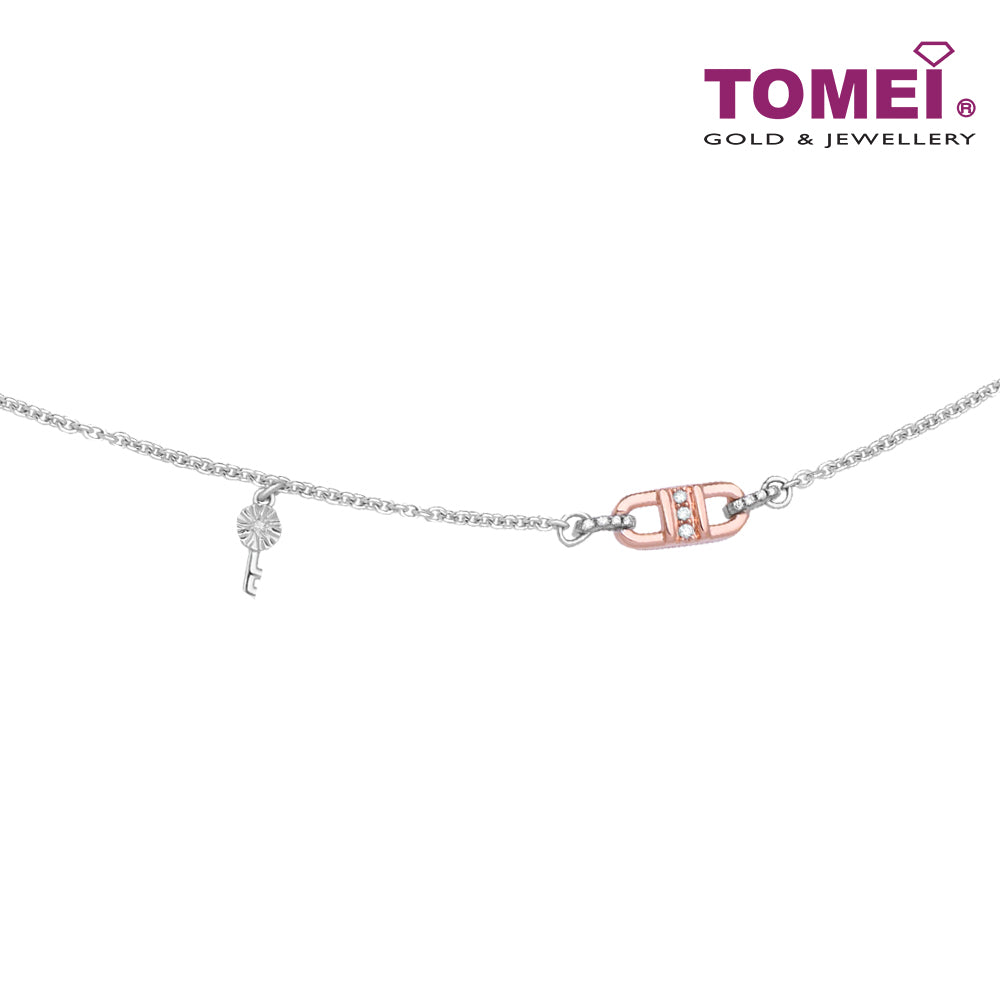 TOMEI Love Is Beautiful Collection Diamond Bracelet, White? Gold 585