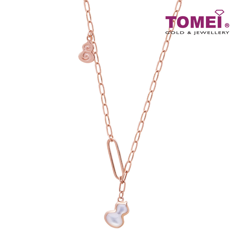 TOMEI Rouge Collection, Nacre Hulu Necklace Rose Gold 750