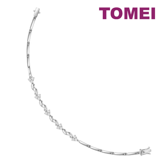 TOMEI Bracelet of Glacé with Luminosity,Diamond White Gold 750 (DM0003)