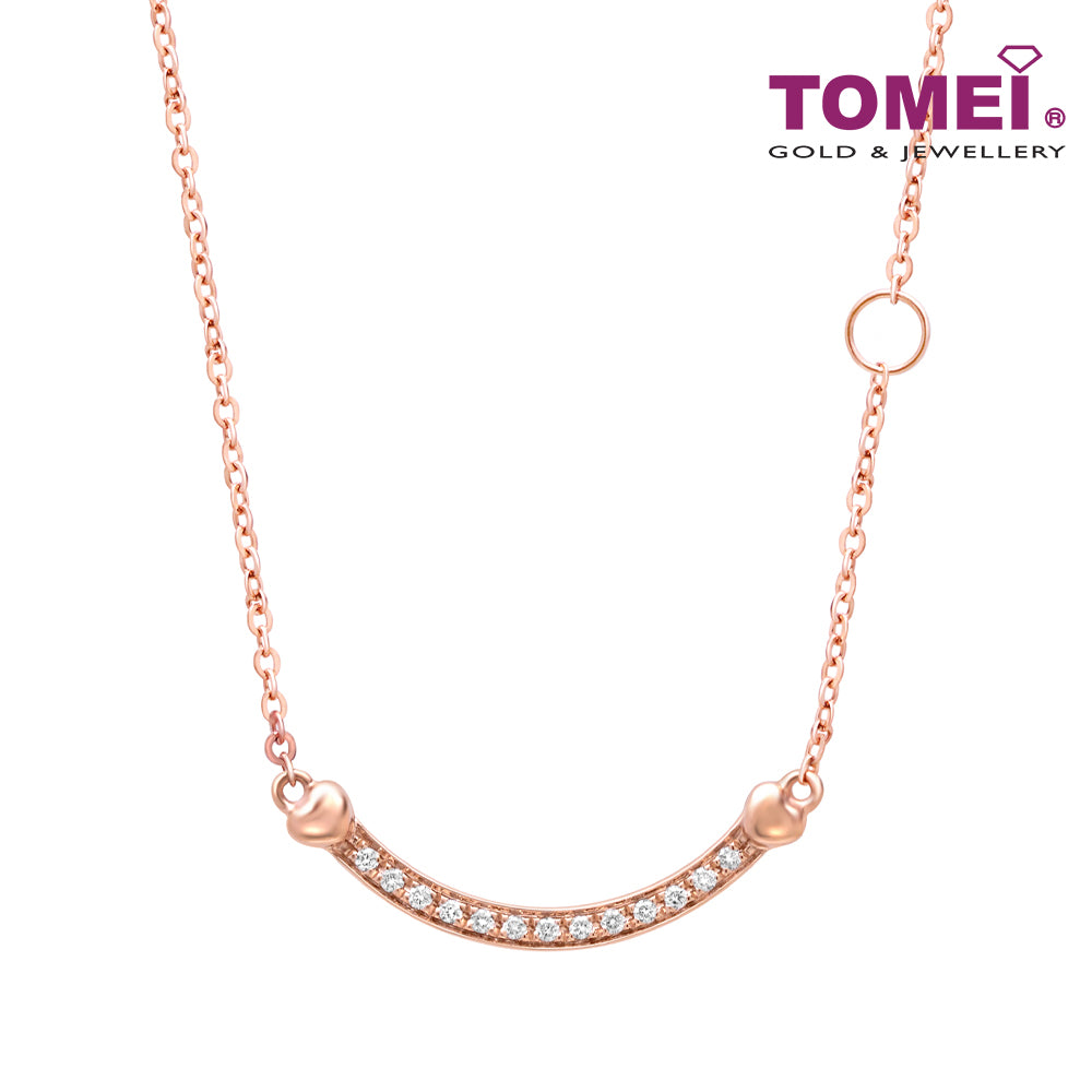 TOMEI Rouge Collection, Smiley Necklace Rose Gold 750