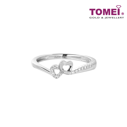 TOMEI Love Is Beautiful Collection Diamond RIng, White Gold 585