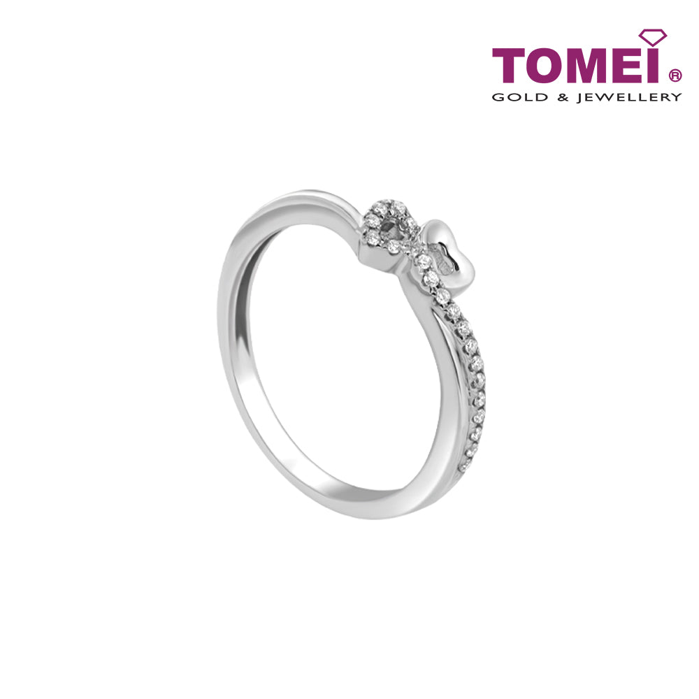 TOMEI Love Is Beautiful Collection Diamond RIng, White Gold 585
