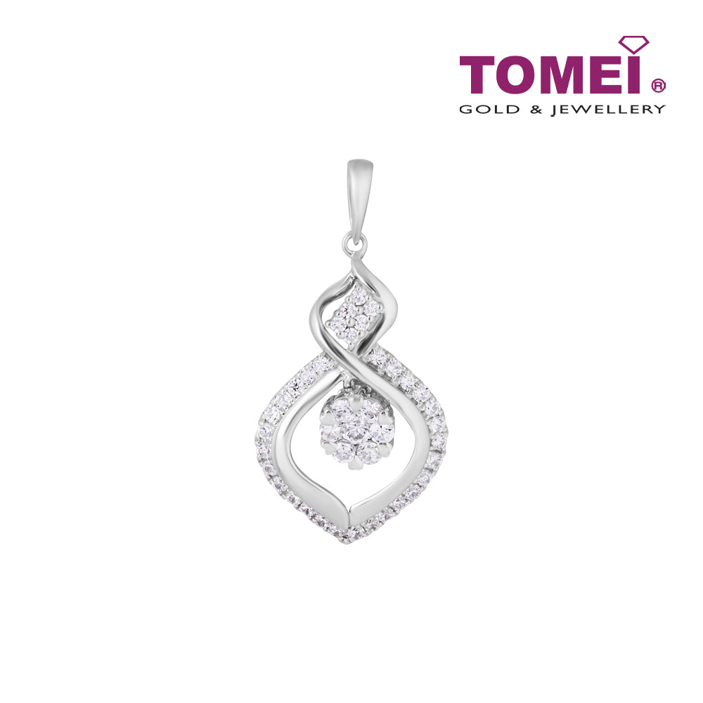 TOMEI Diamond Pendant White Gold 750