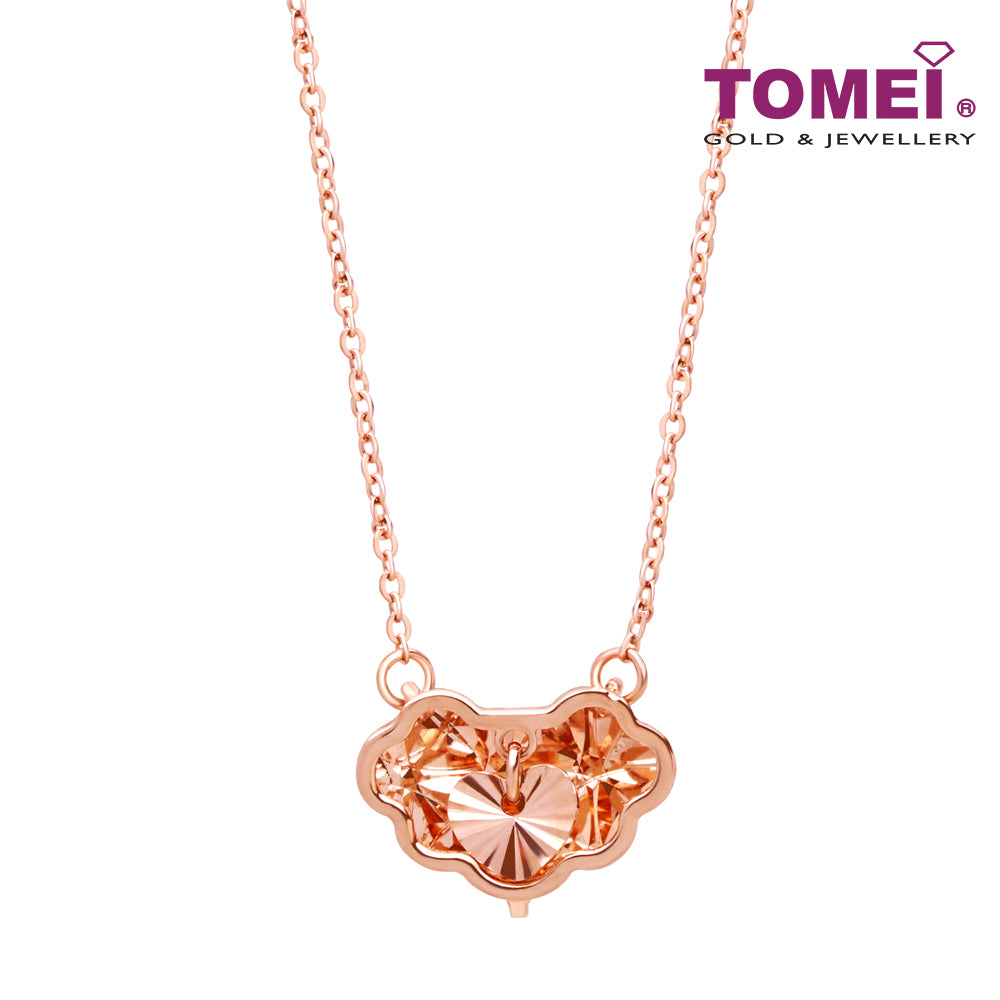 TOMEI Rouge Collection, Auspicious Cloud Necklace Rose Gold 750