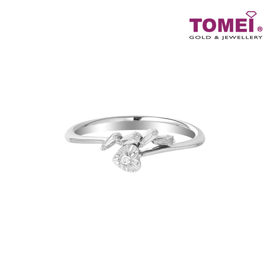 TOMEI Love Is Beautiful Collection Diamond RIng, White Gold 585