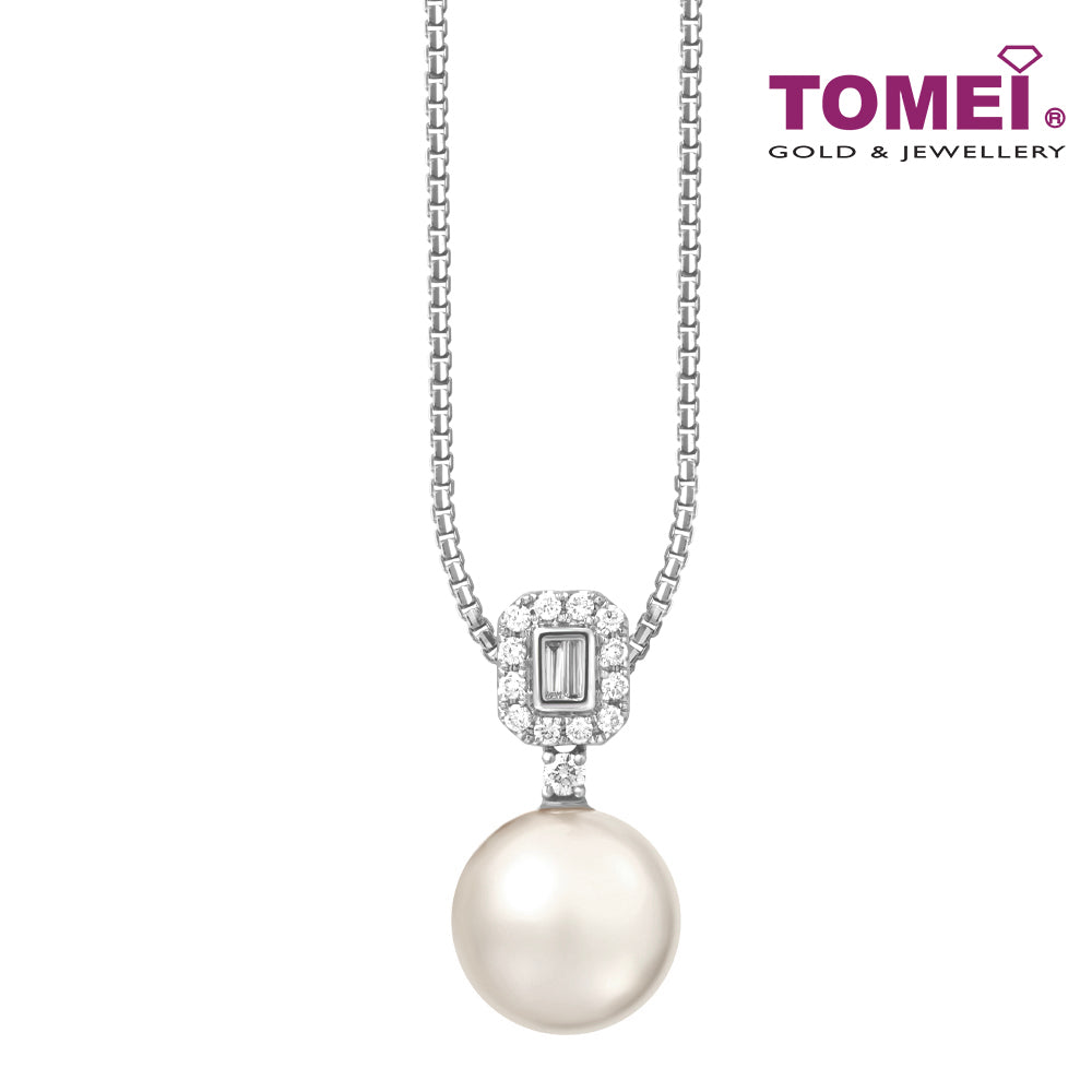 TOMEI South Sea Pearl Pendant, White Gold 750