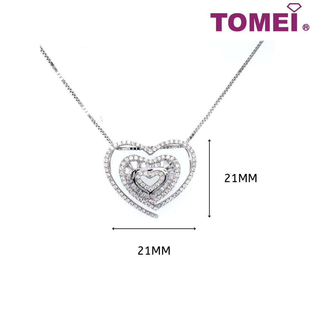 TOMEI Profusion of Bedazzlement in Splendour Diamond Pendant | White Gold 750 (DP0024087)