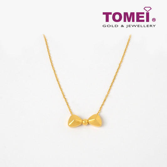 Sweetie Bowtie Necklace | Tomei Yellow Gold 999 (5D)