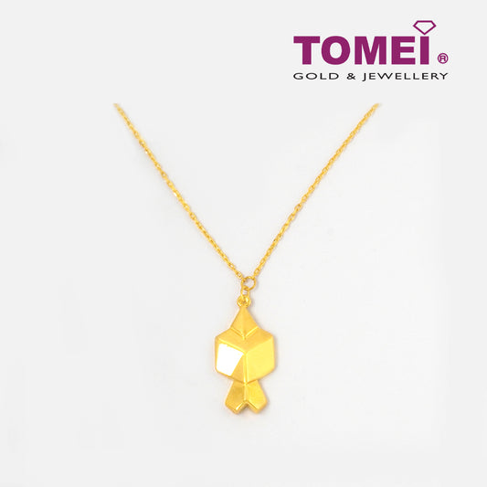 Cubist-esque Inspired Necklace | Tomei Yellow Gold 999 (5D)