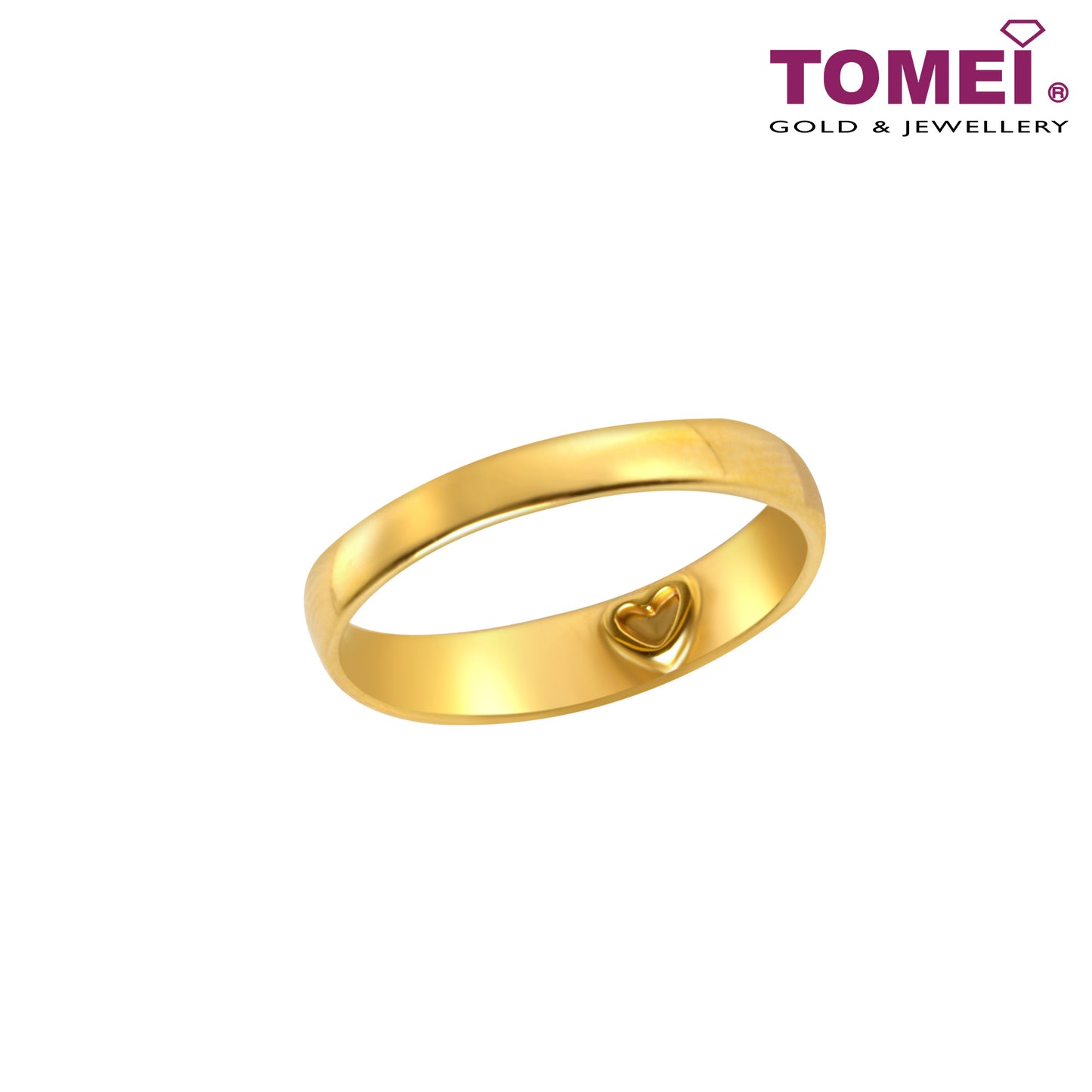 The Red Wedding Series Couple Rings | Tomei 916 (22K) Yellow Gold (XD-YG0241R-M-1C/XD-YG0242R-F-1C)