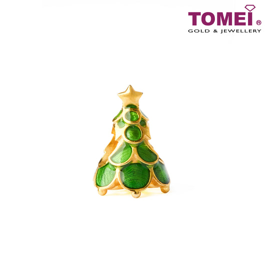 Christmas Tree Charm | Tomei Yellow Gold 916