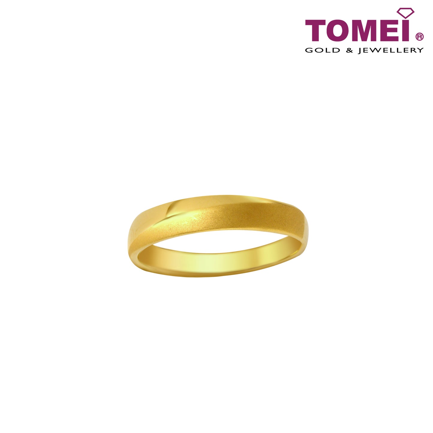 The Red Wedding Series Couple Rings | Tomei 916 (22K) Yellow Gold (XD-YG0241R-M-1C/XD-YG0242R-F-1C)