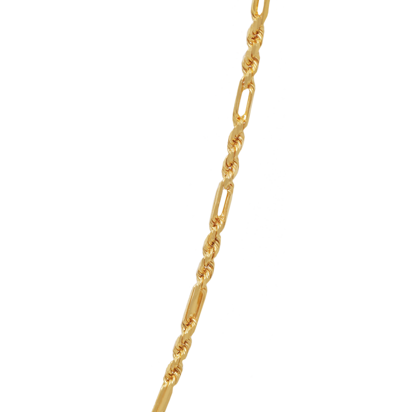 TOMEI Men's Twisted Cable Chain, Yellow Gold 916