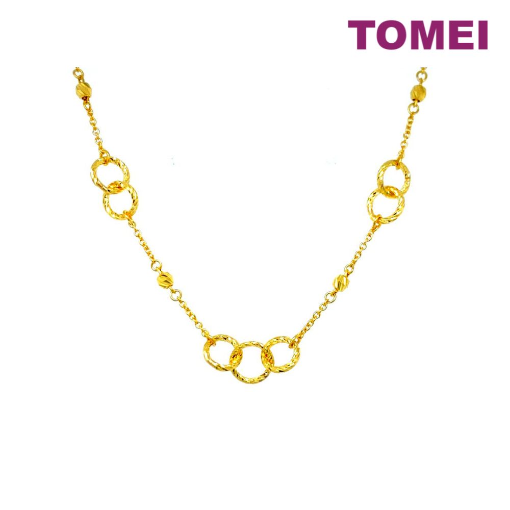 TOMEI Small Circles Bracelet, Yellow Gold 916