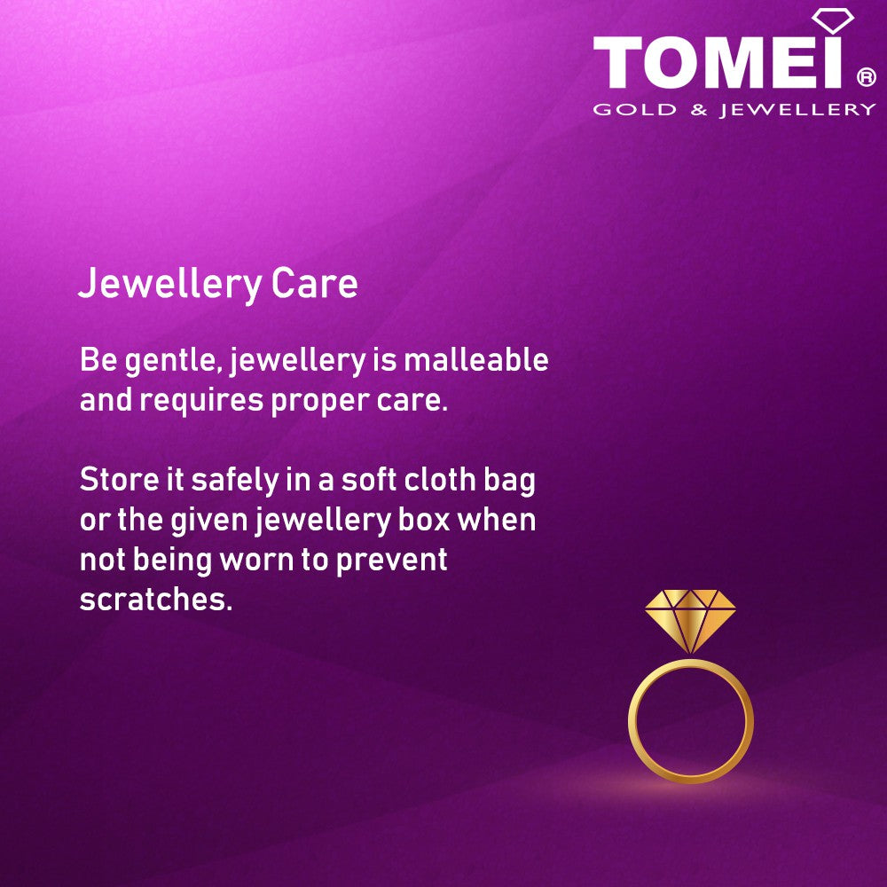 TOMEI Chomel Love Bracelet, Yellow Gold 916 (TM-YG1178B-18CM-1C)